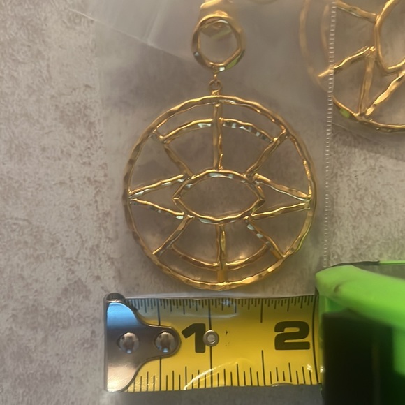 BNWT NEST EVIL EYE GOLD PLATED EARRINGS - Picture 7 of 8